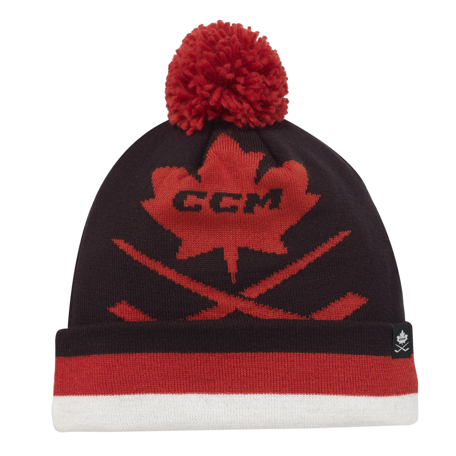 CCM Leaf Knit Pom Adult Hat 3 CCM Leaf Knit Pom Adult Hat
