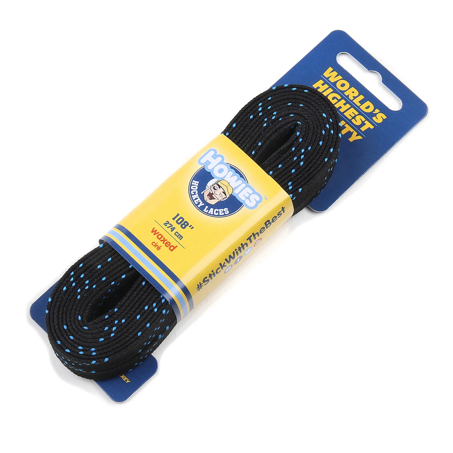Howies Waxed Hockey Laces - Black 3 Howies Waxed Hockey Laces - Black