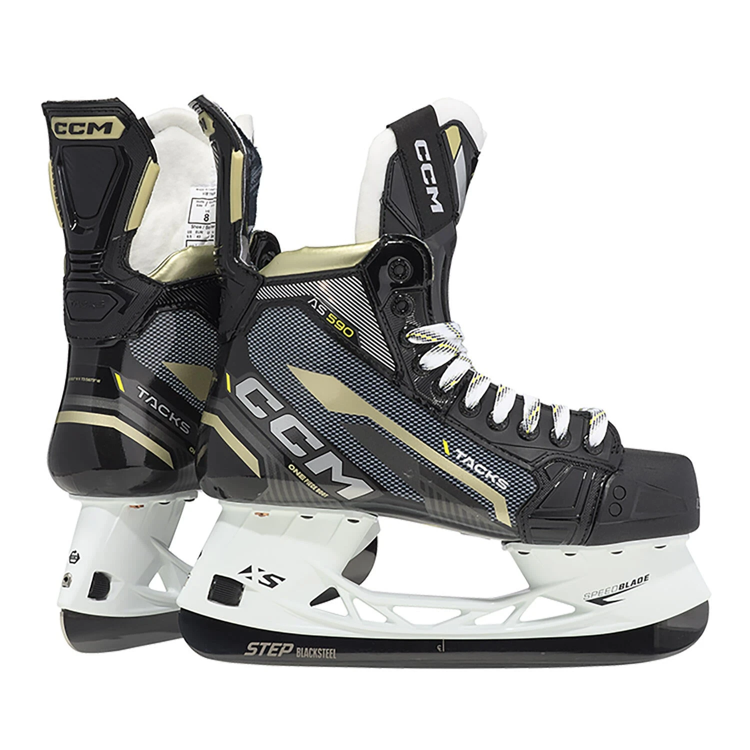 CCM Tacks AS 590 Intermediate Hockey Skates (2022) With Step Blacksteel 3 CCM Tacks AS 590 Intermediate Hockey Skates (2022) With Step Blacksteel