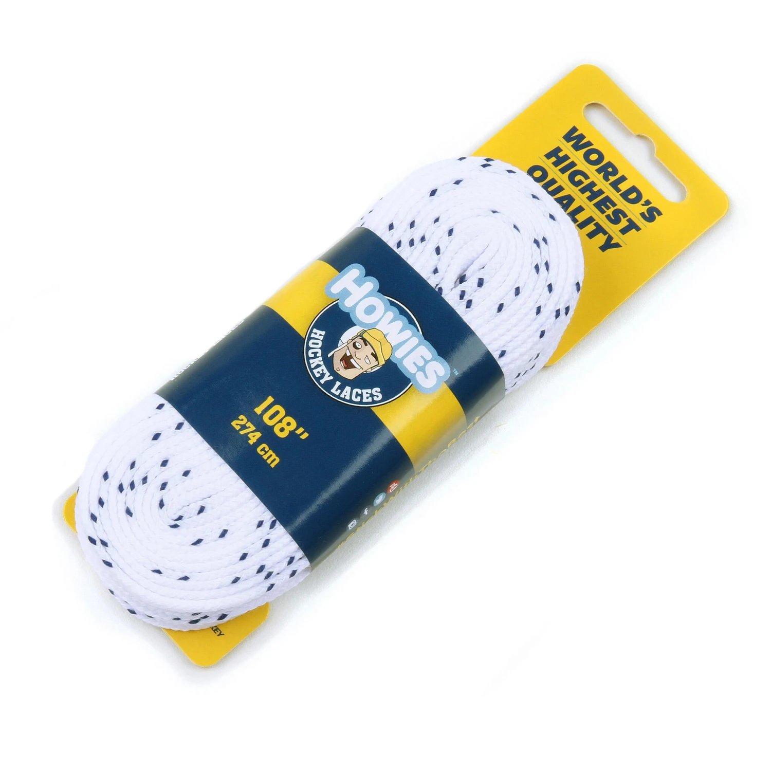 Howies Cloth Hockey Skate Laces - White 3 Howies Cloth Hockey Skate Laces - White