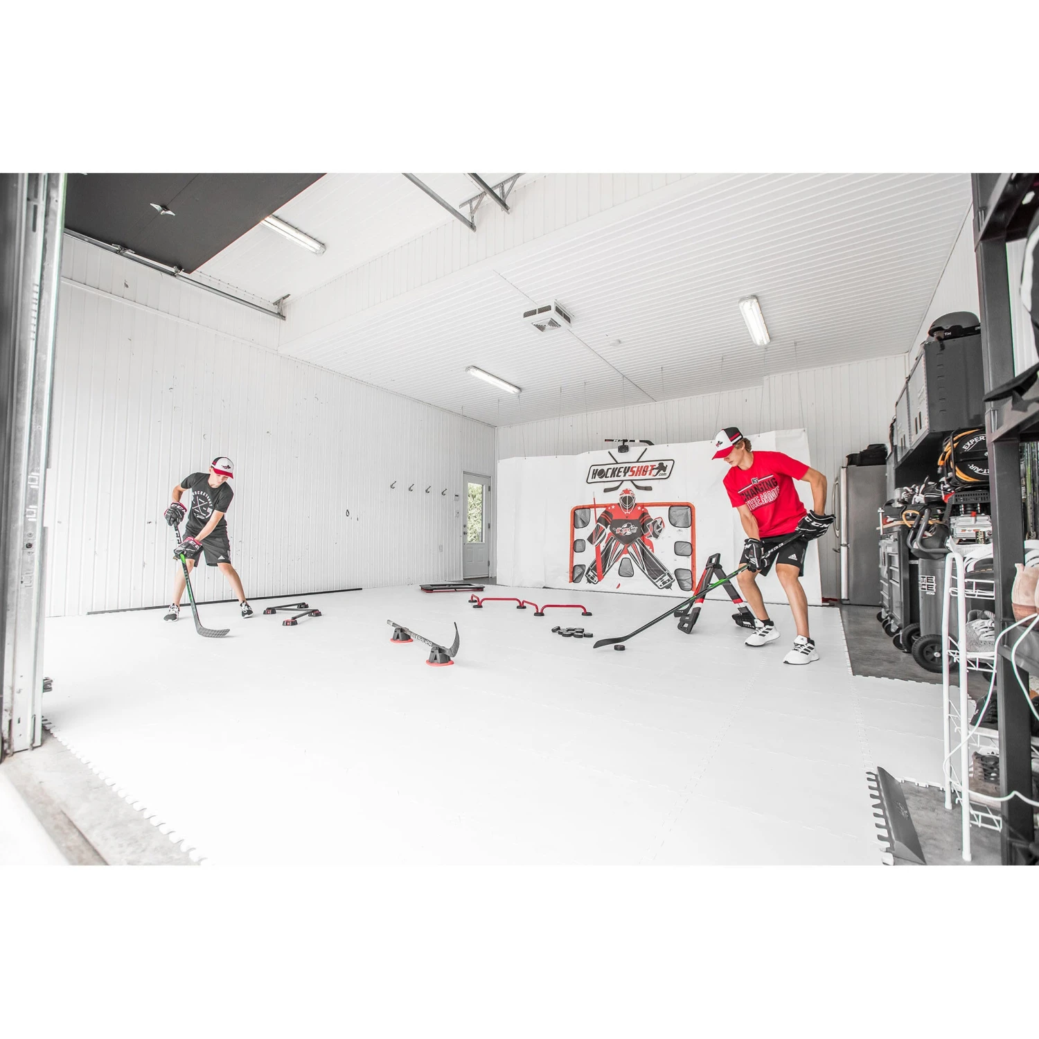 HockeyShot Allstar Dryland Flooring Tiles (10 Pack) - 18" X 18" 5 HockeyShot Allstar Dryland Flooring Tiles (10 Pack) - 18" X 18" - Image 3